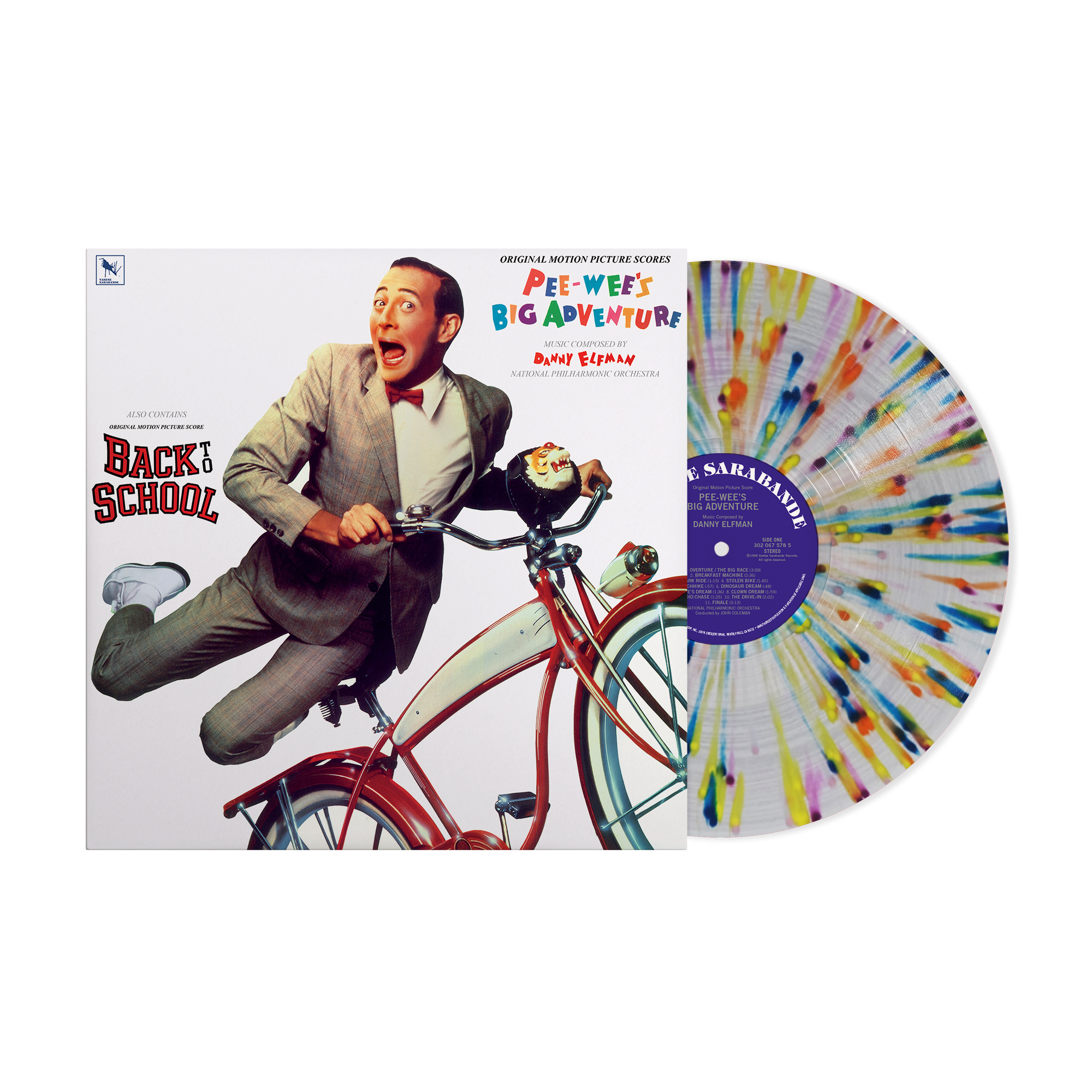Pee-wee's Big Adventure / Back To School (Rebel Splatter LP