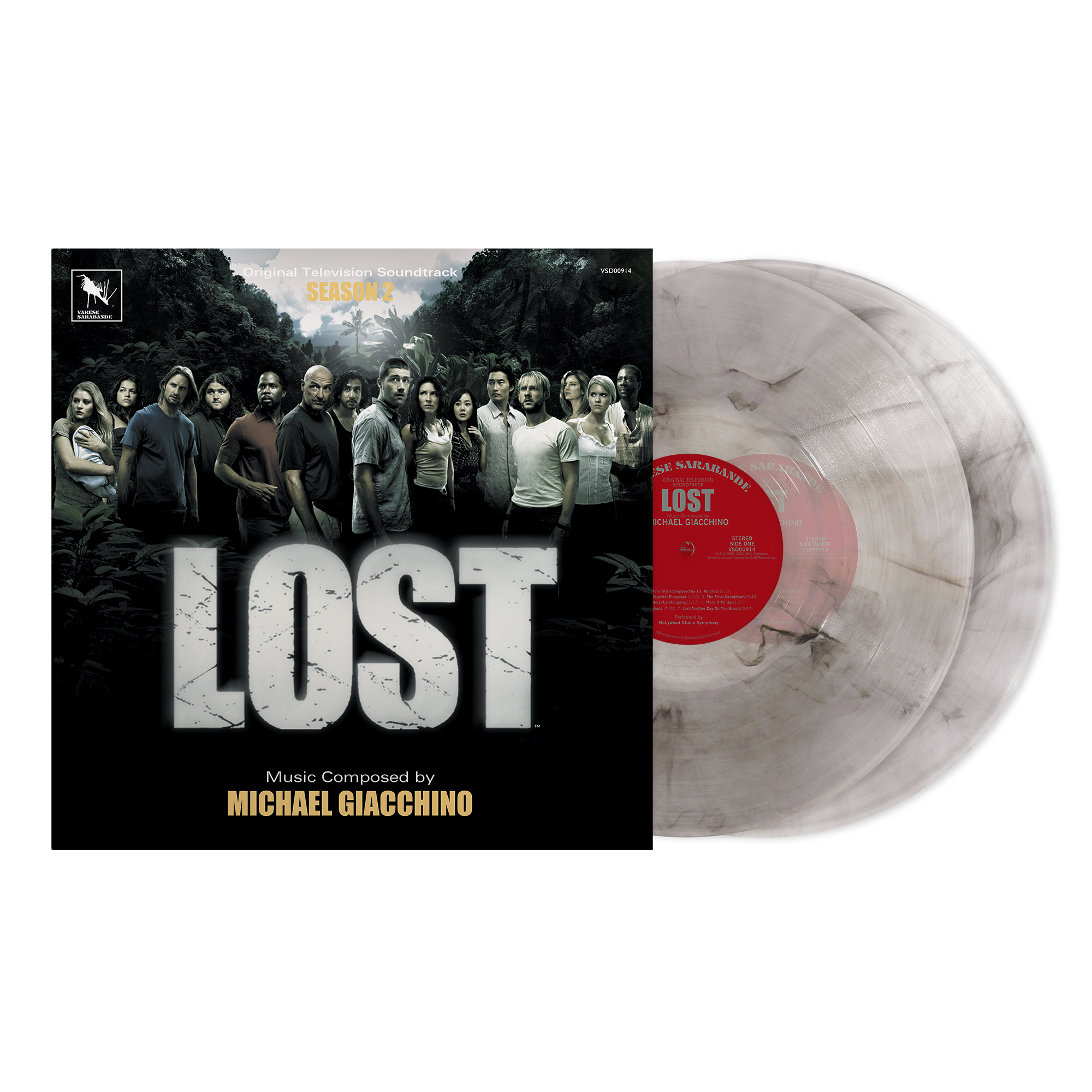 LOST: SEASON TWO (ORIGINAL TELEVISION SOUNDTRACK) BLACK SMOKE 2-LP