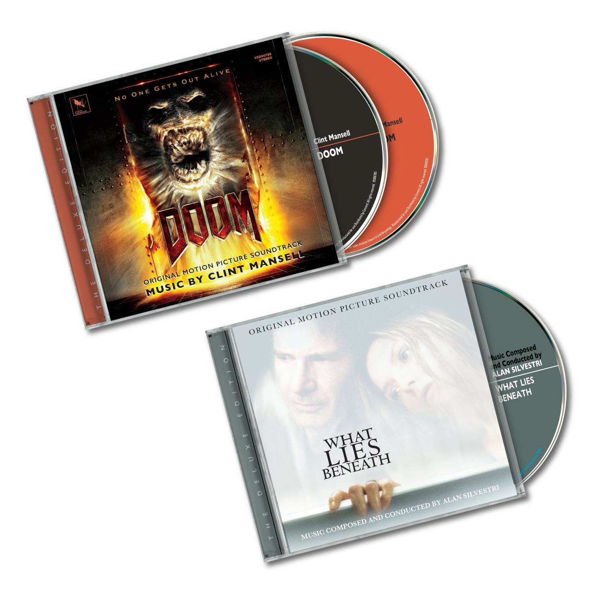 Alan Silvestri – What Lies Beneath (Original Motion Picture Soundtrack - Deluxe Edition CD) + Clint Mansell – Doom (Original Motion Picture Soundtrack - Deluxe Edition 2CD) BUNDLE