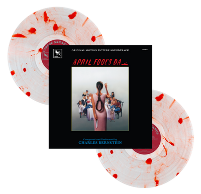 April Fool's Day (Orignal Motion Picture Soundtrack -Varèse Vinyl Club Exclusive Killer Crimson 2-LP) + Varese Logo Tee Bundle