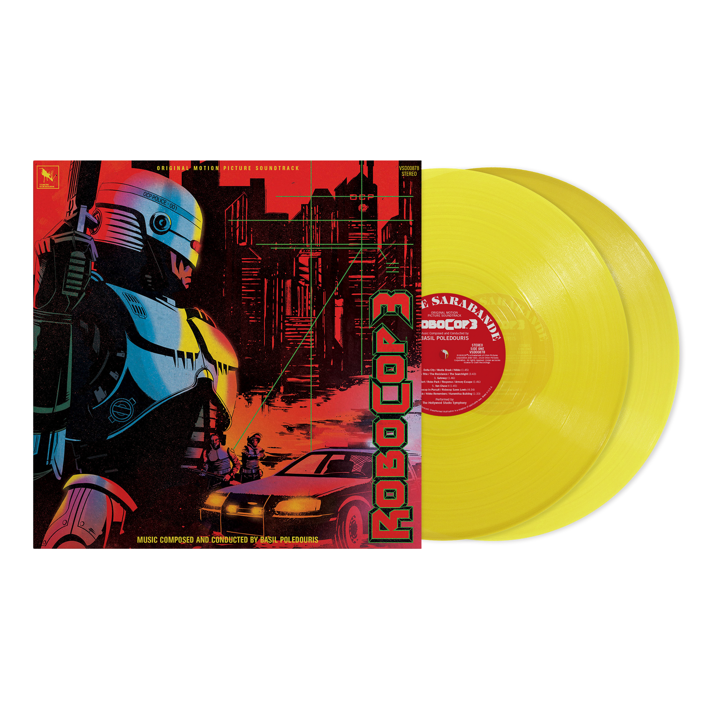 RoboCop 3: The Deluxe Edition (“Delta City” Yellow 2-LP) + RoboCop 3: The Deluxe Edition (Varèse Encore CD) BUNDLE