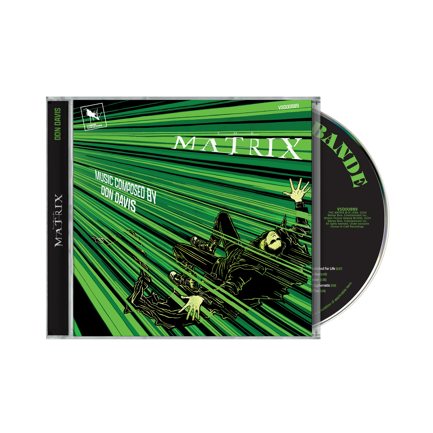 Don Davis – The Matrix 25th Anniversary Edition – Cyber Swirl Green LP + CD Bundle