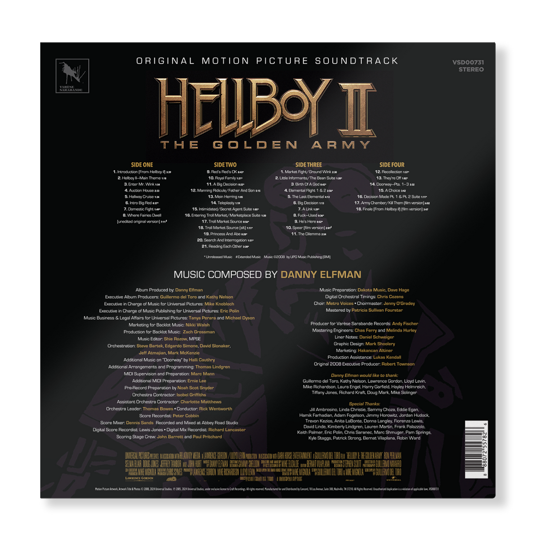 Hellboy II: The Golden Army (Original Motion Picture Soundtrack) - Deluxe Edition 2LP + Deluxe CD