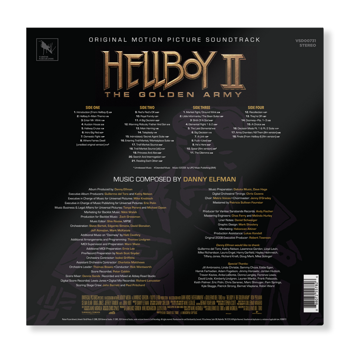 Hellboy II: The Golden Army (Original Motion Picture Soundtrack) - Deluxe Edition 2LP + Deluxe CD