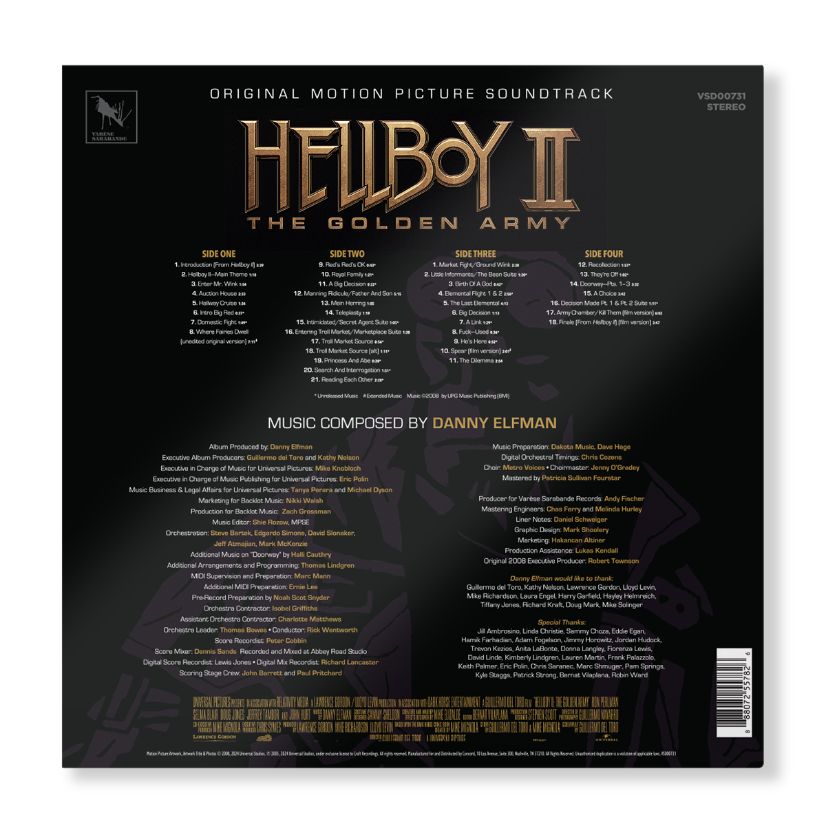 Hellboy II: The Golden Army (Original Motion Picture Soundtrack) - Deluxe Edition 2LP + Deluxe CD