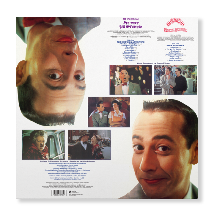 Pee-wee's Big Adventure / Back To School (Rebel Splatter LP) — Image 3 of 3