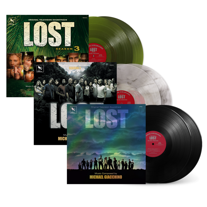 Lost: Season One (2-LP)+ Lost: Season Two (Black Smoke 2-LP) +Lost: Season 3 (Forest Green 2-LP) — Image 1 of 4