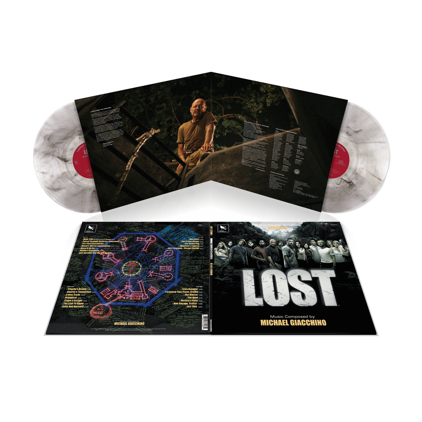 LOST: SEASON TWO (ORIGINAL TELEVISION SOUNDTRACK) BLACK SMOKE 2-LP (Limited Edition of 1,000)