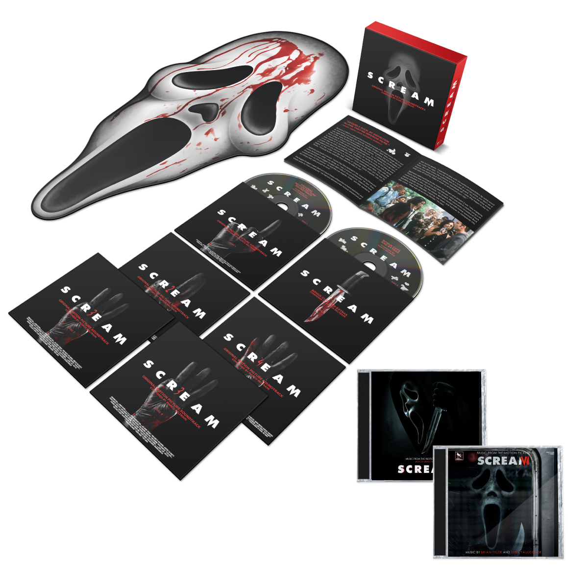 Scream: Original Motion Picture Soundtracks (6-CD Box Set) + Scream (2022) (CD) + Scream VI (2CD) Bundle