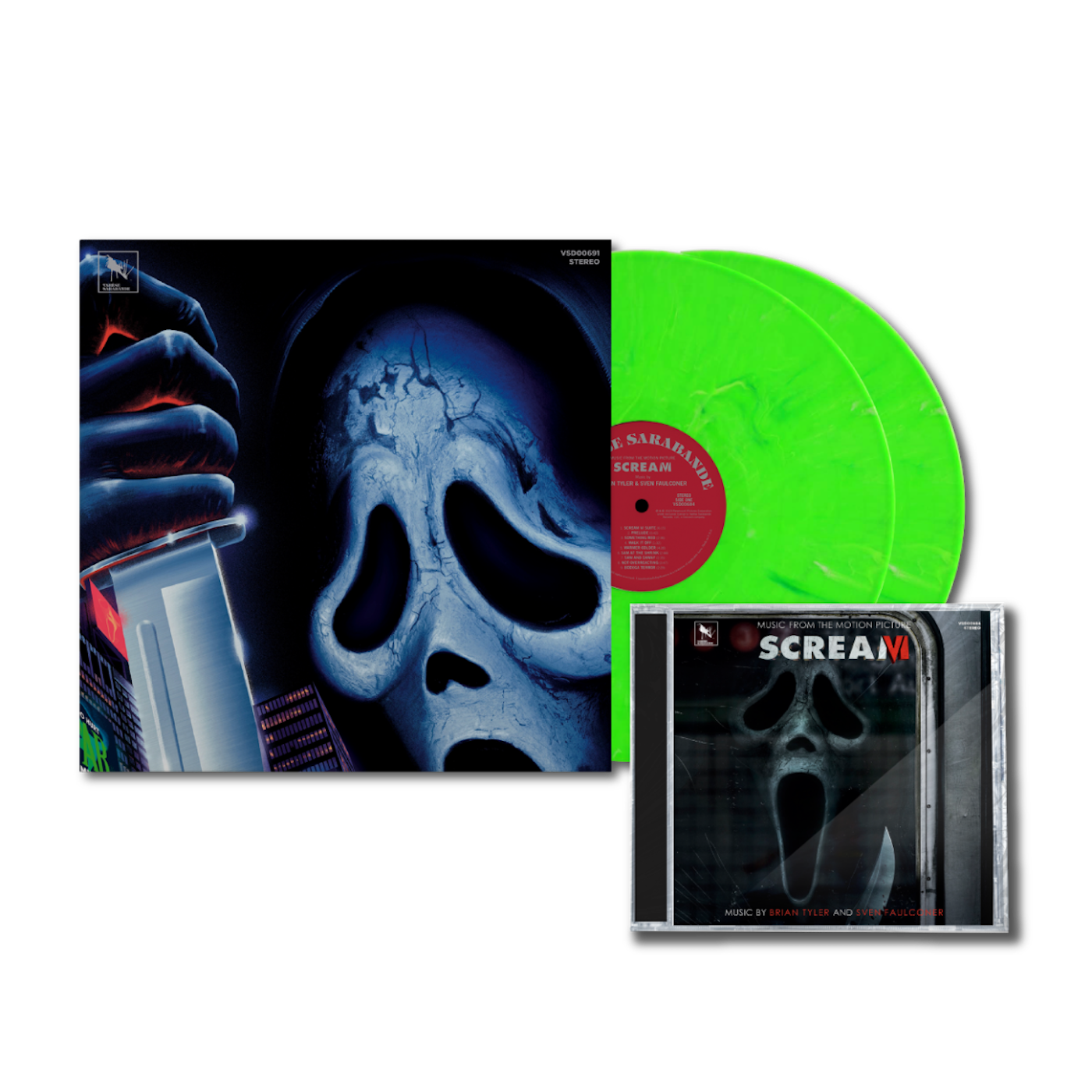 Scream VI - Music from the Motion Picture 2LP (Varèse Vinyl Club Exclusive - COLOR) + 2-CD Bundle