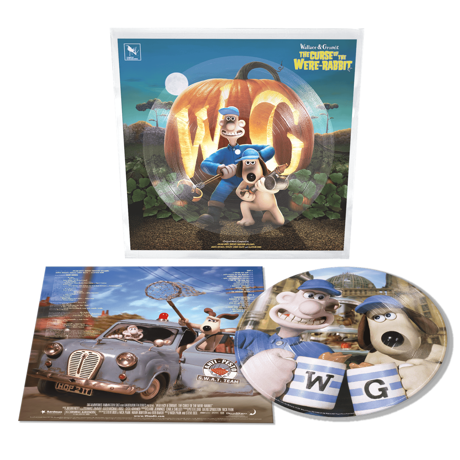 Featured image for “COLLECTIBLE PICTURE DISC VINYL EDITION FOR WALLACE & GROMIT: THE CURSE OF THE WERE-RABBIT ANNOUNCED”